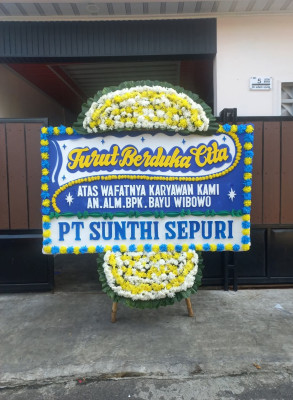 Papan Bunga Duka di Jonggat