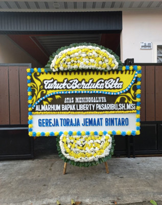 Papan Bunga Duka di Jonggat